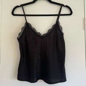 Brandy Melville satin and lace camisole